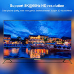 Bộ chuyển đổi video 2 trong 1 ST0003 8K HDMI Switcher hai chiều, 8K 60Hz Màu đen
