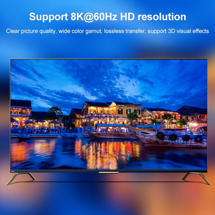 Bộ chuyển đổi video 2 trong 1 ST0003 8K HDMI Switcher hai chiều, 8K 60Hz Màu đen