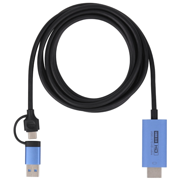 Cáp chuyển đổi USB 3.0 + USB-C / Type-C sang HDMI V05E, V05E