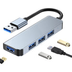 Bộ chuyển đổi HUB USB 4 trong 1 sang USB3.0x4, chiều dài cáp: 1,2m, BYL-2013U3 12cm