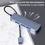 Bộ chuyển đổi HUB USB 4 trong 1 sang USB3.0x4, chiều dài cáp: 1,2m, BYL-2013U3 12cm
