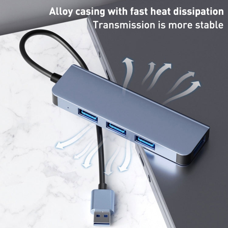 Bộ chuyển đổi HUB USB 4 trong 1 sang USB3.0x4, chiều dài cáp: 1,2m, BYL-2013U3 12cm