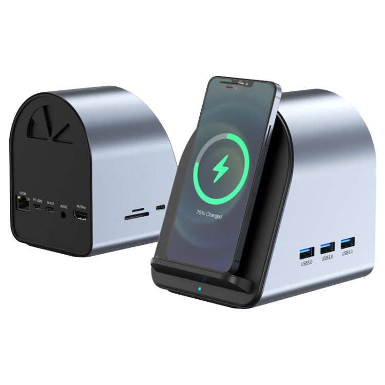 Bộ chuyển đổi HUB USB-C / Type-C 10 trong 1 BYL-2211, hỗ trợ sạc điện thoại, BYL-2211