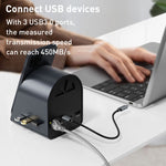 Bộ chuyển đổi HUB USB-C / Type-C 10 trong 1 BYL-2211, hỗ trợ sạc điện thoại, BYL-2211