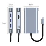 Bộ chuyển đổi HUB USB-C / Type-C 7 trong 1 sang USB BYL-2111U3, BYL-2111U3
