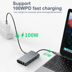 Bộ chuyển đổi HUB USB-C / Type-C 7 trong 1 sang USB BYL-2111, BYL-2111
