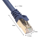 Dây cáp mạng LAN Ethernet CAT8 20m cho máy tính, switch, router, Đầu nối RJ45, 20m