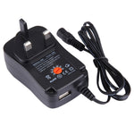 Bộ chuyển đổi nguồn cắm tường 30W chuẩn UK với cổng USB 5V 2.1A, đầu tip: 8 cái, chiều dài cáp: khoảng 1.2m, chuẩn cắm UK