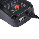 Bộ chuyển đổi nguồn cắm tường 30W chuẩn UK với cổng USB 5V 2.1A, đầu tip: 8 cái, chiều dài cáp: khoảng 1.2m, chuẩn cắm UK