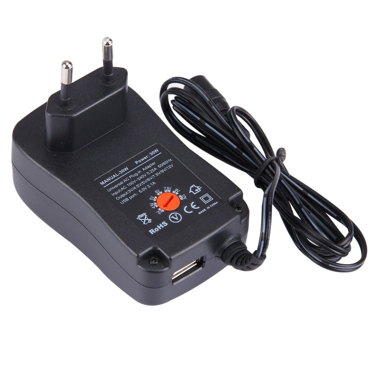 Bộ Chuyển Đổi Cắm Tường Công Suất 30W Chuẩn EU Với Cổng USB 5V 2.1A, Số Lượng: 6 Cái, Chiều Dài Cáp: Khoảng 1.2m, Phích Cắm EU