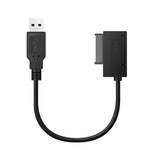 Bộ chuyển đổi cáp SATA mỏng USB 3.0 sang 7+6 chân chuyên nghiệp có đèn báo, USB 3.0
