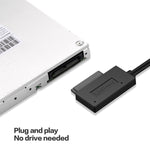 Bộ chuyển đổi cáp SATA mỏng USB 3.0 sang 7+6 chân chuyên nghiệp có đèn báo, USB 3.0