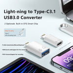 Adapter OTG 8 Pin sang USB-C / Type-C, 8 Pin sang USB-C / Type-C