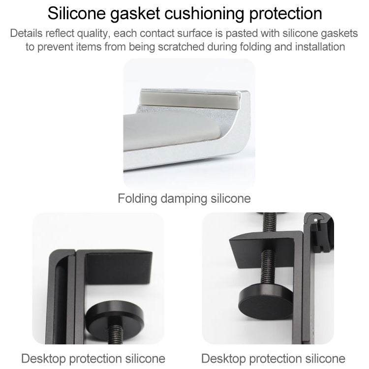 Giá đỡ tai nghe kim loại gập được loại kẹp khóa để bàn, loại kẹp khóa để bàn