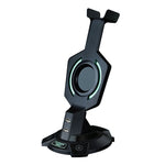Giá đỡ tai nghe hình Mecha phát sáng tích hợp R-008-02 với 2 cổng USB và công tắc máy tính