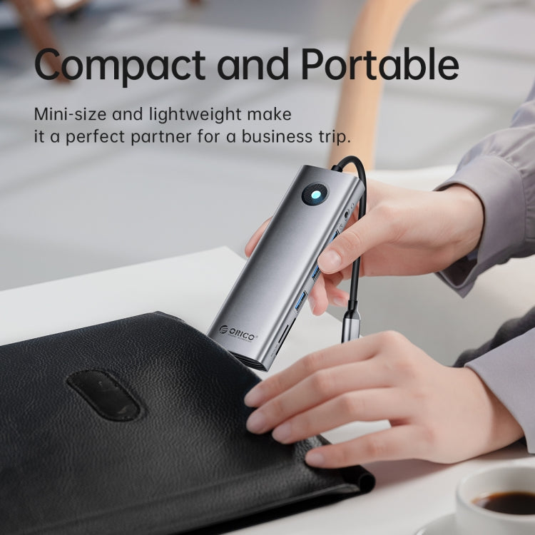 Dock đa chức năng ORICO PW11-8PC Type-C / USB-C 8 trong 1 tốc độ 5Gbps, PW11-8PC