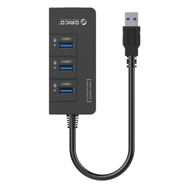 ORICO HR01-U3 Bộ chia USB3.0 3 cổng bằng nhựa ABS với card mạng Ethernet Gigabit RJ45 ngoài 5 Gbps cho laptop / máy tính để bàn / Ultrabook, v.v.