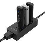 ORICO HR01-U3 Bộ chia USB3.0 3 cổng bằng nhựa ABS với card mạng Ethernet Gigabit RJ45 ngoài 5 Gbps cho laptop / máy tính để bàn / Ultrabook, v.v.