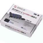 ORICO PVU3-4P Card PCI Express USB3.0 4 cổng cho máy tính để bàn, 4 cổng USB3.0