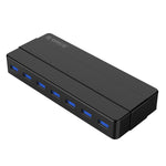 ORICO H7928-U3 Bộ chia USB 3.0 7 cổng bằng nhựa ABS cho máy tính để bàn với cáp dài 1m, USB 3.0