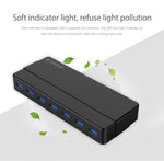 ORICO H7928-U3 Bộ chia USB 3.0 7 cổng bằng nhựa ABS cho máy tính để bàn với cáp dài 1m, USB 3.0