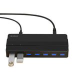 ORICO H7928-U3 Bộ chia USB 3.0 7 cổng bằng nhựa ABS cho máy tính để bàn với cáp dài 1m, USB 3.0