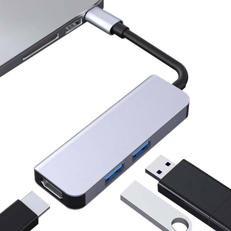 2011N Trạm kết nối HUB đa chức năng 3 trong 1 USB 3.0 x2 + HDMI Type-C / USB-C, 2011N USB 3.0 x2 + HDMI