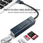 15101 Bộ chuyển đổi HUB USB3.0 5 trong 1 sang 3 x USB + đầu đọc thẻ SD / TF, USB3.0
