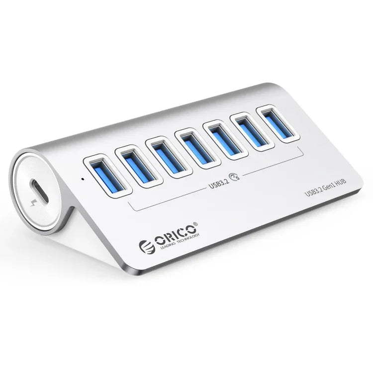 ORICO M3U7 Bộ chia USB 3.2 Gen1 7 cổng hợp kim nhôm tốc độ 5Gbps với cáp 0.5m, M3U7 0.5m