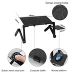Giá đỡ bàn hợp kim nhôm gập gọn điều chỉnh 360 độ di động kèm tấm lót chuột cho Laptop / Notebook, không có quạt CPU, có tấm lót chuột, có tấm lót chuột (M)