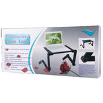 Giá đỡ bàn hợp kim nhôm gập gọn điều chỉnh 360 độ di động kèm tấm lót chuột cho Laptop / Notebook, không có quạt CPU, có tấm lót chuột, có tấm lót chuột (M)