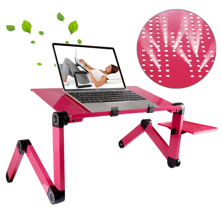 Giá đỡ bàn hợp kim nhôm gập gọn điều chỉnh 360 độ di động kèm tấm lót chuột cho Laptop / Notebook, không có quạt CPU, có tấm lót chuột, có tấm lót chuột (M)