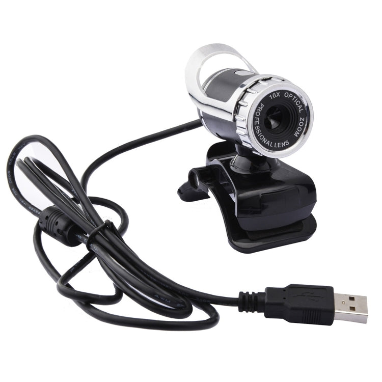 Webcam HD 480 pixel A859 360 độ USB 2.0 cho PC có micro chống ồn, dài cáp 1.4m