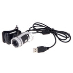 Webcam HD 480 pixel A859 360 độ USB 2.0 cho PC có micro chống ồn, dài cáp 1.4m