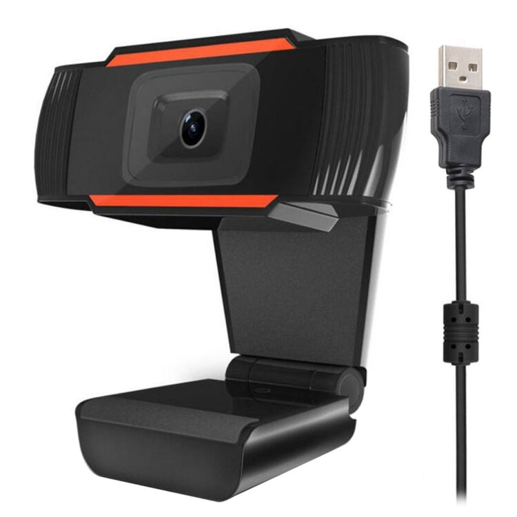Webcam HD 480P A870 360 độ USB 2.0 cho PC có micro dùng Skype, dài cáp 1.4m, A870 (Cam), A870 (Đen)