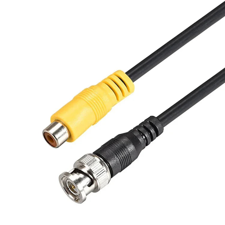 Cáp kết nối BNC Male sang RCA Female, Cáp đồng trục video HD bằng đồng, Cáp giám sát, Chiều dài: 1m, 1m