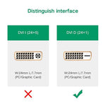 Cáp Bộ Chuyển Đổi UGREEN MM119 VGA sang DVI (24+1) Đầu Đực sang Đầu Cái 1080P Full HD cho Máy Tính, PC, Laptop, HDTV, Máy Chiếu, Card Đồ Họa DVD và Các Thiết Bị VGA / DVI Hỗ Trợ, Chiều Dài Cáp: 50cm