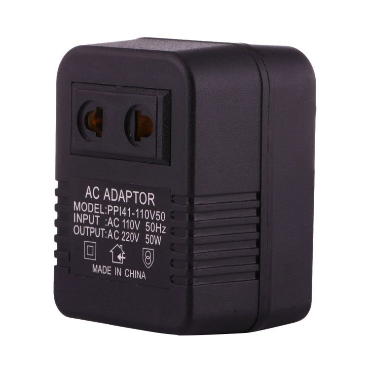 Bộ chuyển đổi ổ cắm điện AC 110V sang 220V 50W, phích cắm EU/US sang phích cắm US, 110V đến 220V 50W