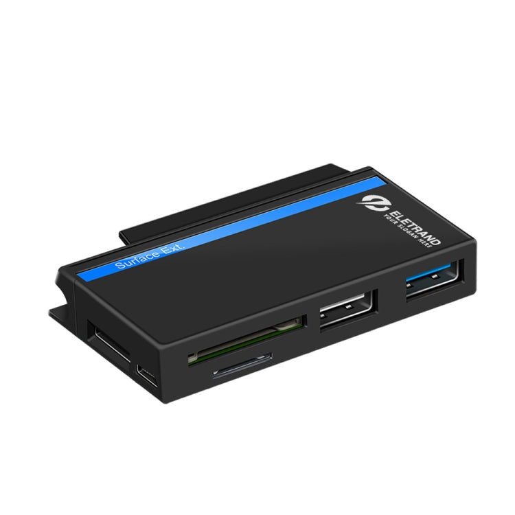 Hub giao diện ROCKETEK RT-SGO727 USB 3.0 + USB 2.0 + Micro USB cho Microsoft Surface Go, có 2 khe thẻ TF & SD, RT-SGO727