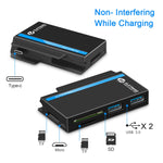 ROCKETEK RT-SGO737 Hub giao diện 2 USB 3.0 + Micro USB cho Microsoft Surface Go, với 2 khe thẻ TF & SD, RT-SGO737