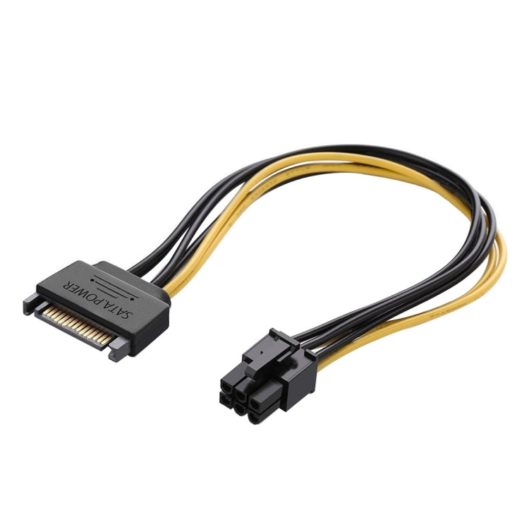 Cáp nguồn card đồ họa video SATA 20cm 15 chân sang 6 chân PCI Express, SATA 15 chân sang 6 chân cái