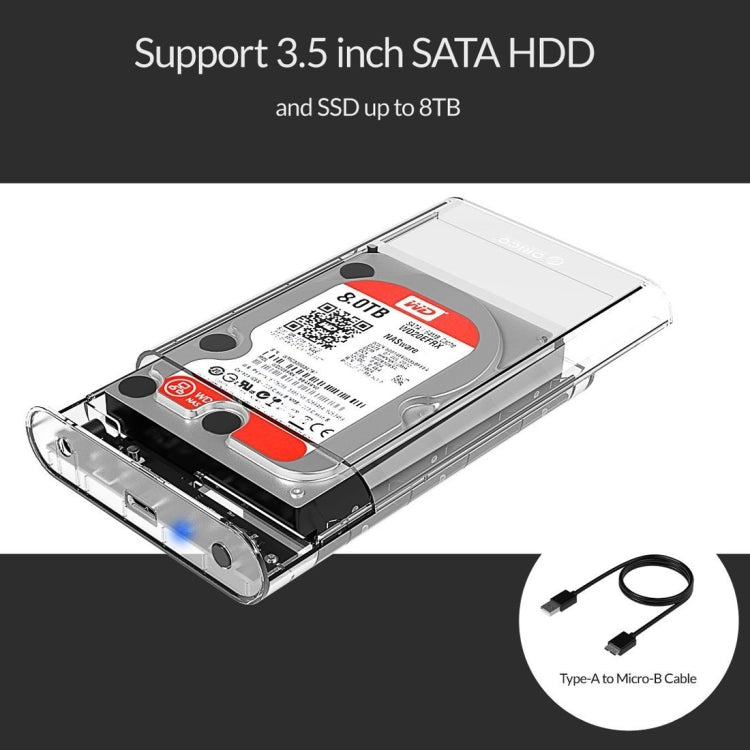 Vỏ ổ cứng ngoài ORICO 3139U3 SATA 3.5 inch USB 3.0 Micro B, USB 3.0 (3.5 inch)