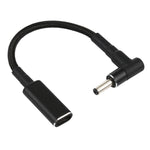 Cáp bện nylon PD 100W 18.5-20V 4.0 x 1.35mm góc sang USB-C / Type-C, 4.0 x 1.35mm