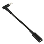 Cáp bện nylon PD 100W 18.5-20V 4.0 x 1.35mm góc sang USB-C / Type-C, 4.0 x 1.35mm