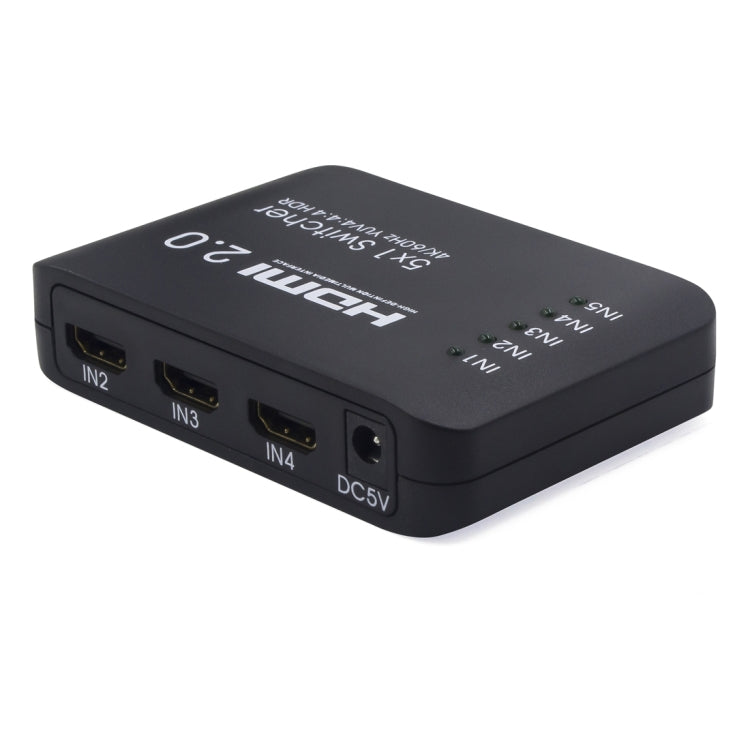 Bộ chia chuyển mạch HDMI 2.0 5x1 4K Ultra HD AYS-51V20, 5x1 4K