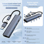 Trạm Đế Đa Năng BYL-2208TU 5 trong 2 USB + USB-C / Type-C Sang USB HUB Adapter, BYL-2208