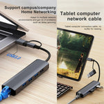 Trạm Đế Đa Năng BYL-2208TU 5 trong 2 USB + USB-C / Type-C Sang USB HUB Adapter, BYL-2208