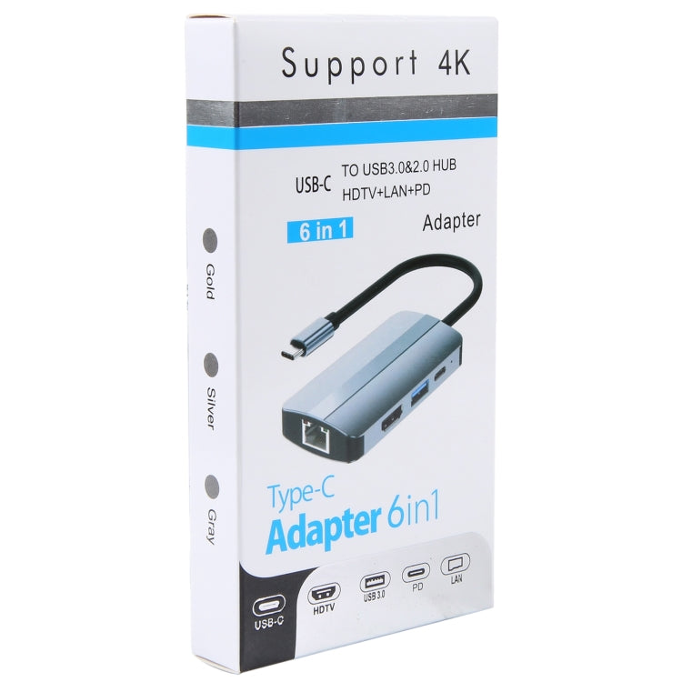 Đế cắm đa năng 6 trong 1 USB-C / Type-C sang USB HUB Adapter BYL-2203