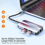 Đế cắm đa năng 6 trong 1 USB-C / Type-C sang USB HUB Adapter BYL-2203