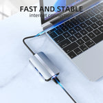 Đế cắm đa năng 6 trong 1 USB-C / Type-C sang USB HUB Adapter BYL-2203